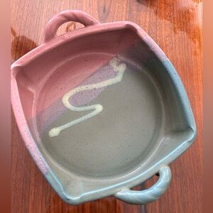 COPY - COPY - COPY - Vintage North Carolina Hilton pottery square bowl approx 5…